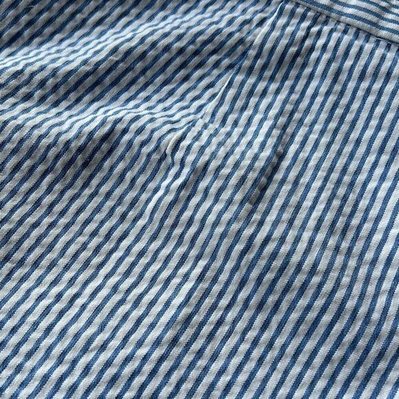 J.Crew Seersucker Pinstripe Shorts Sz 4 Ruffles - Picture 6 of 8